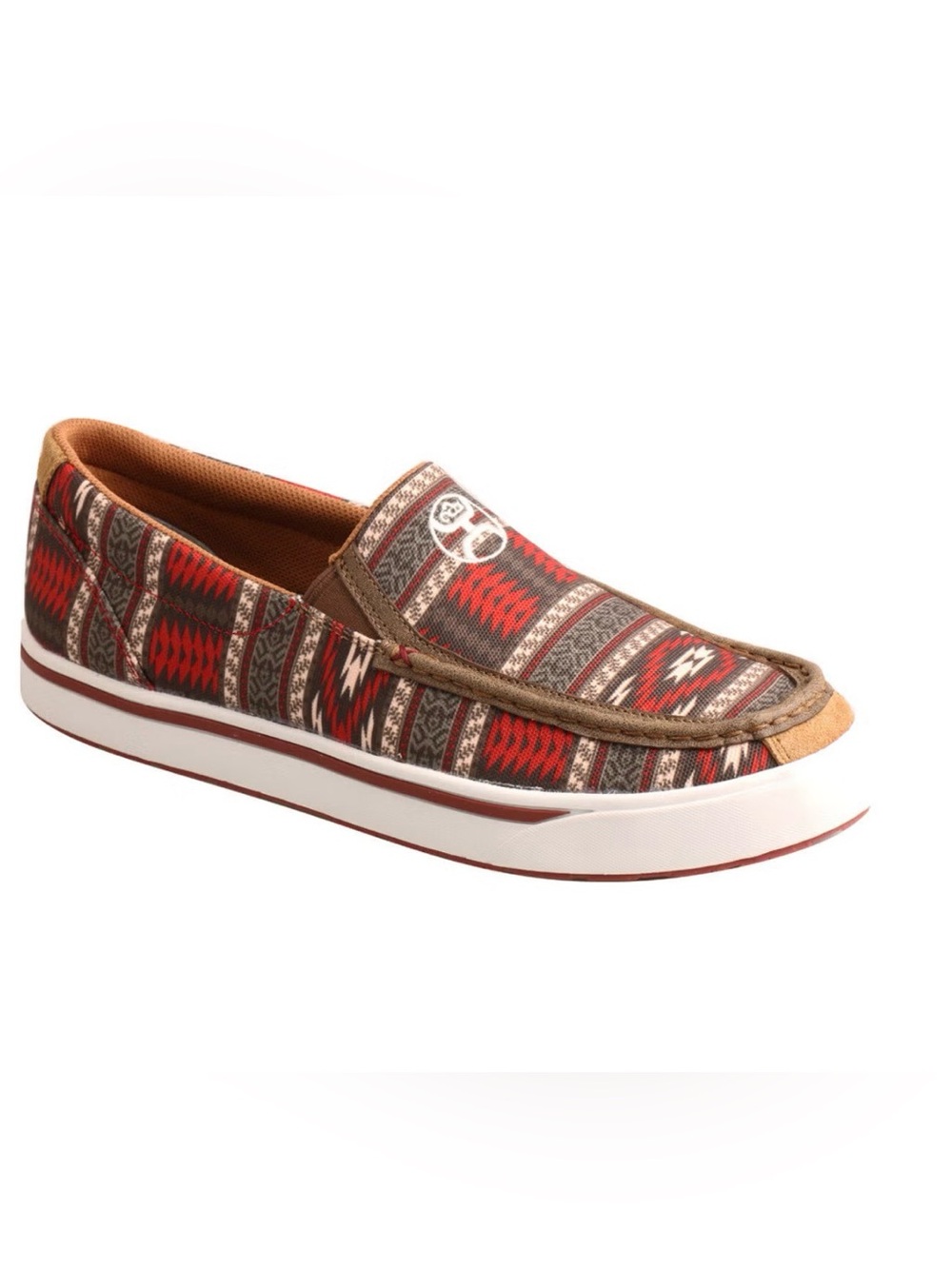 TWISTED X HOOEY MEN'S 7.5 M SOUTHWESTERN SLIP-ON LOPERS WESTERN COWBOY